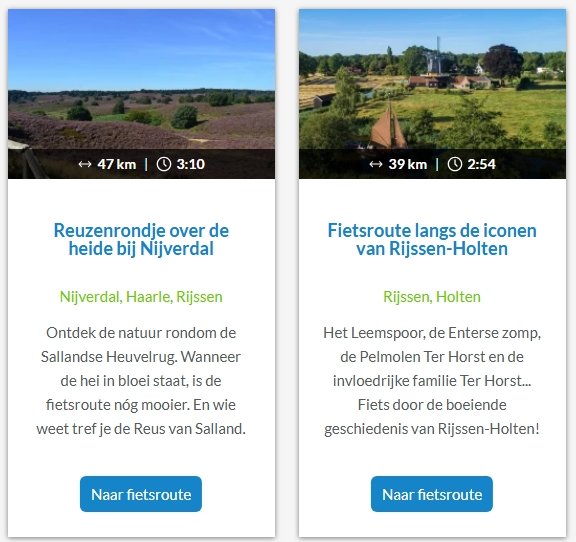 Fietsroutes rond Rijssen-Holten — bekijk ons knooppunt op Fietsnetwerk.nl